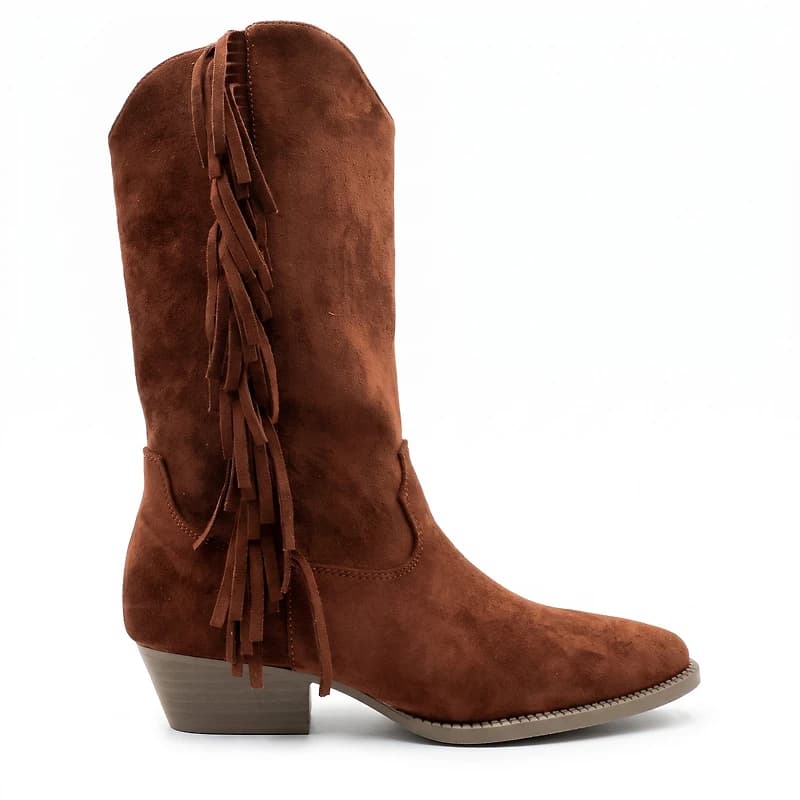 ZARIA - Fringed Western Boot