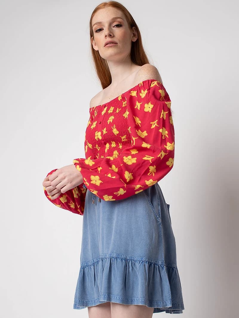 Blouse ample à manches longues
