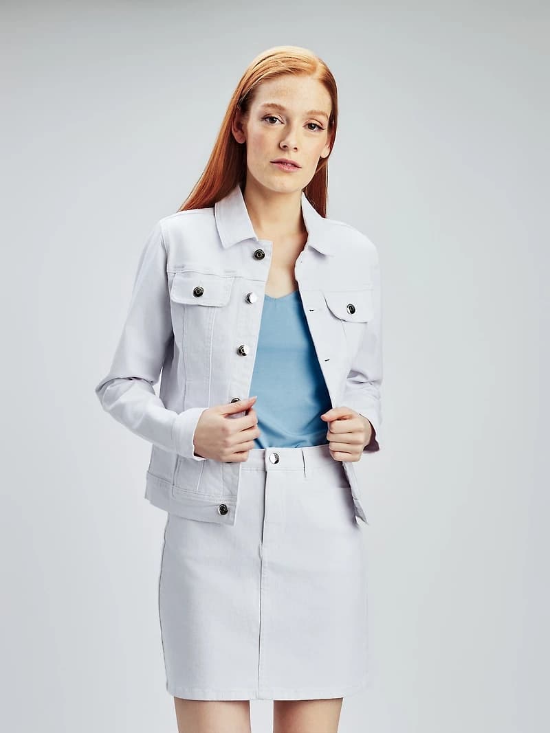 Veste en denim à manches longues