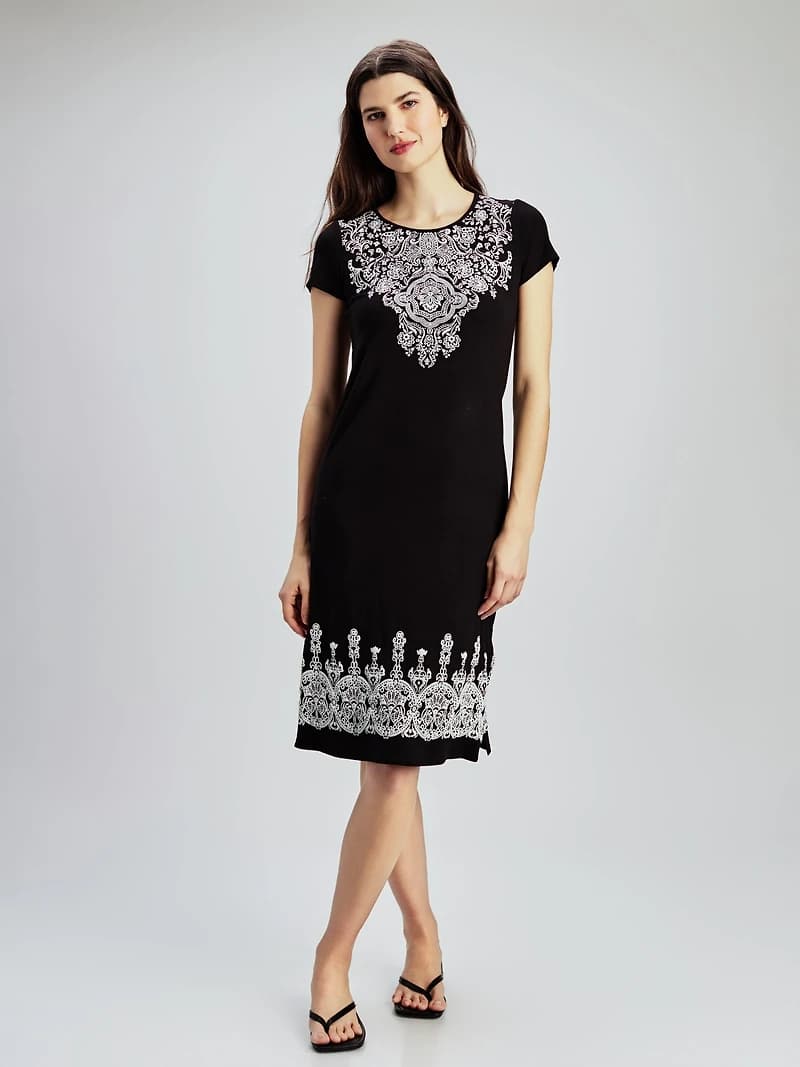 A line maxi knit dress