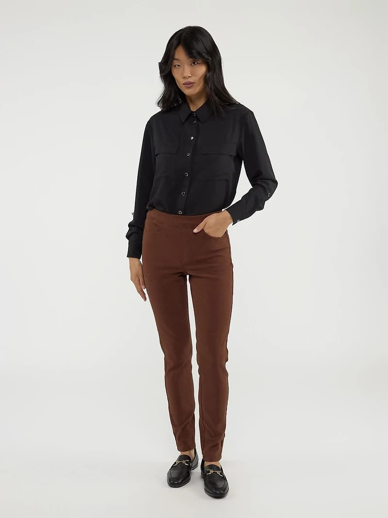 Skinny fitted pull-on jean