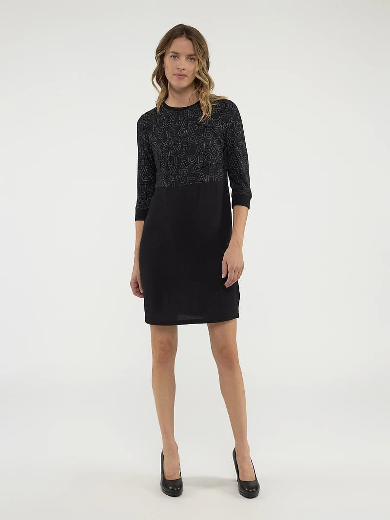 Short straight knit dress
