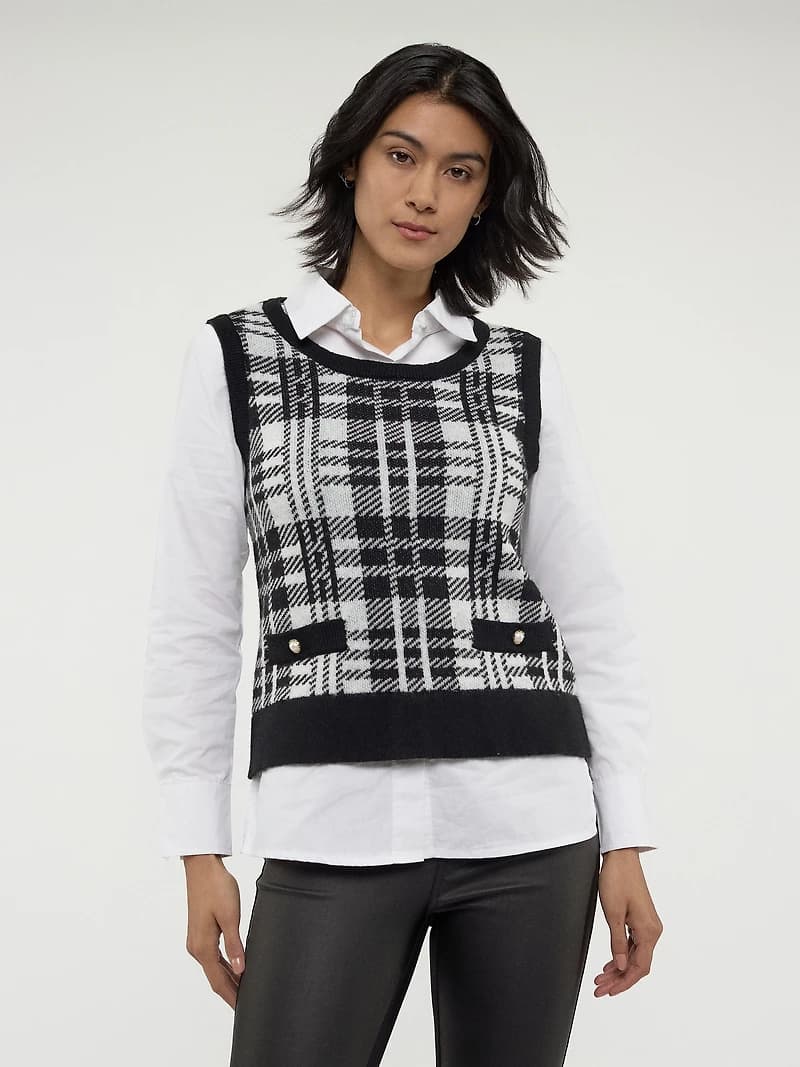 Plaid tank top
