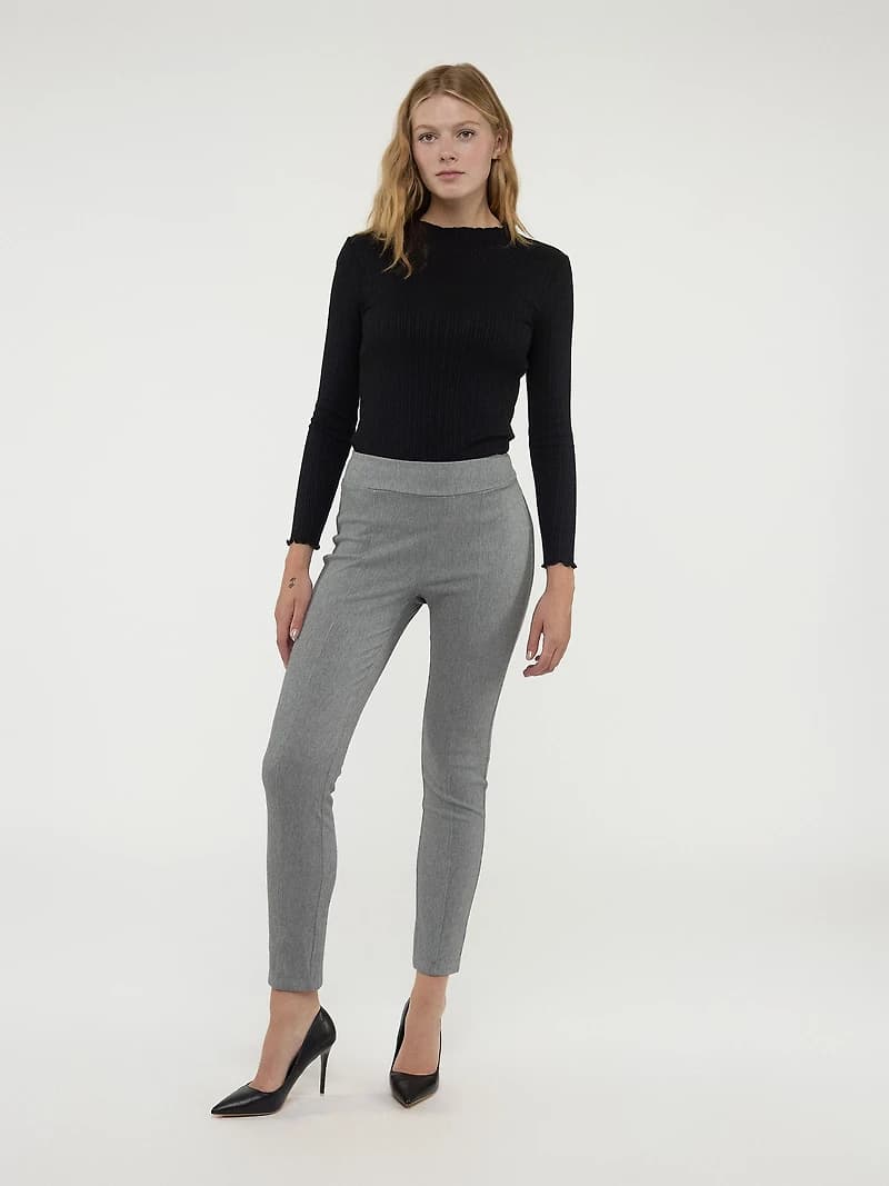 Pantalon étroit ajusté à enfiler