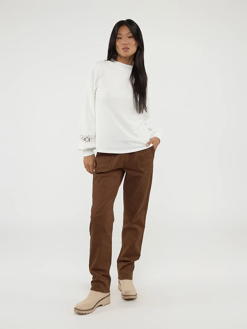 Long-sleeve loose fit t-shirt