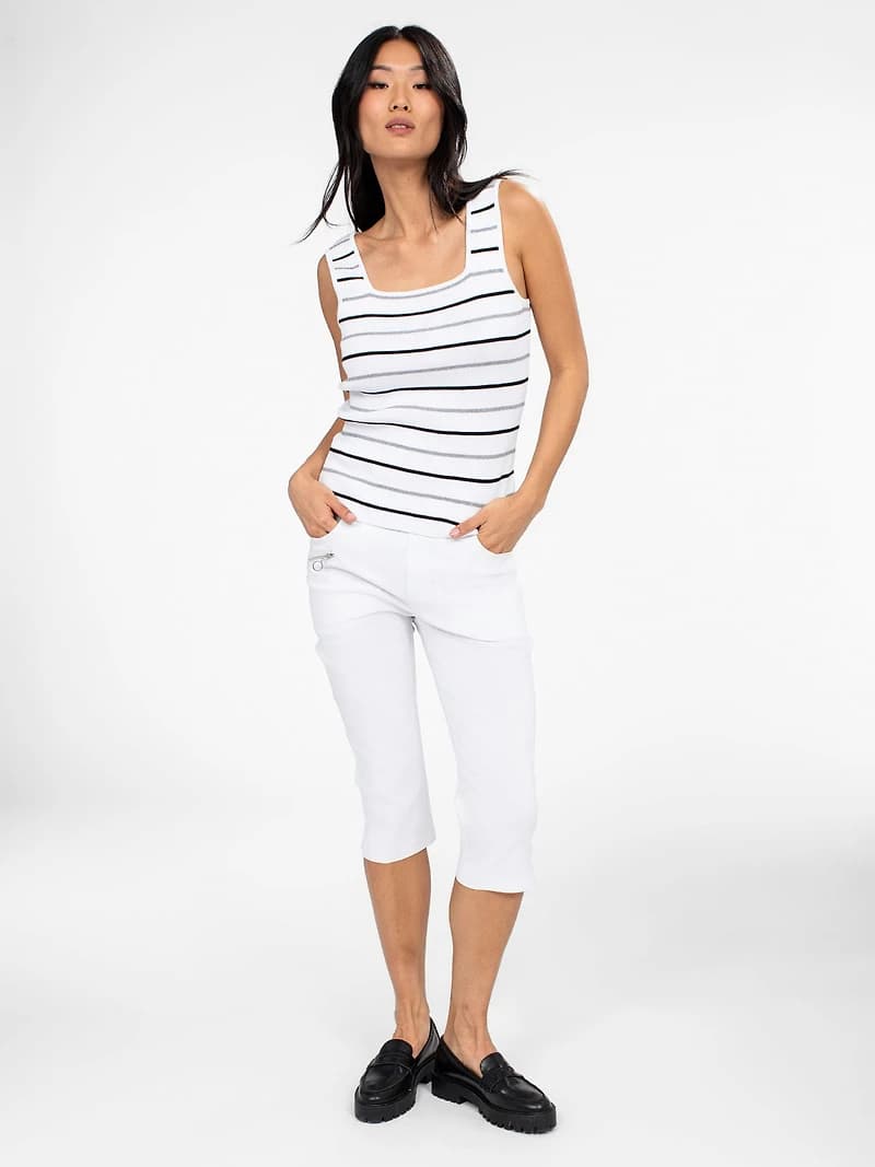 Capri skinny ajusté à enfiler