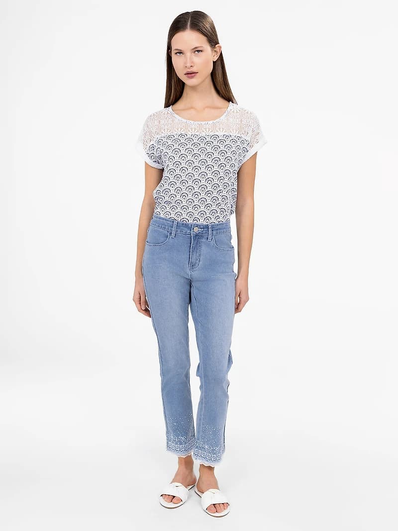 Jean skinny ajusté à la cheville