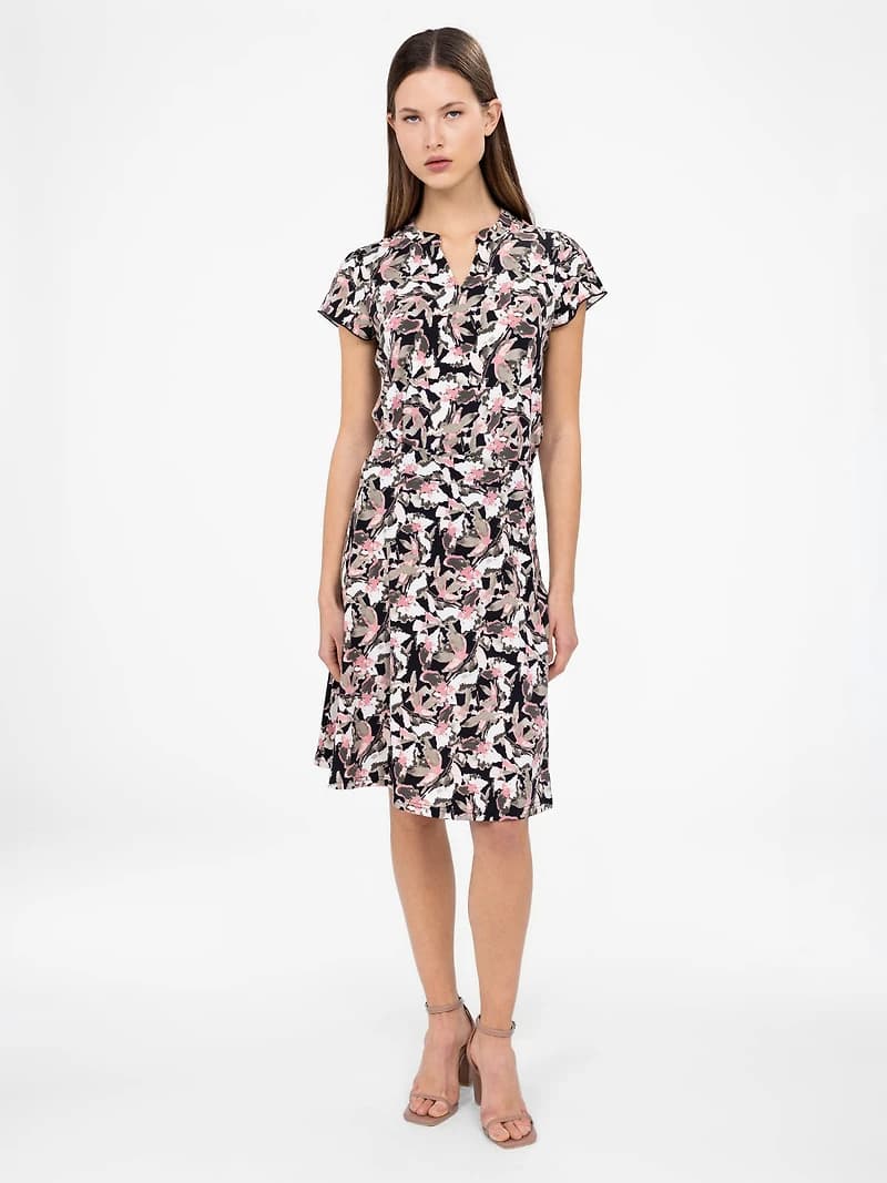 Jupe midi évasée en tricot