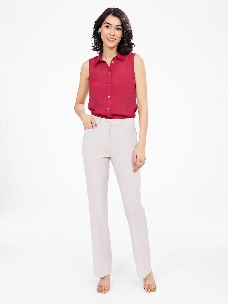 Semi-flared dress pant
