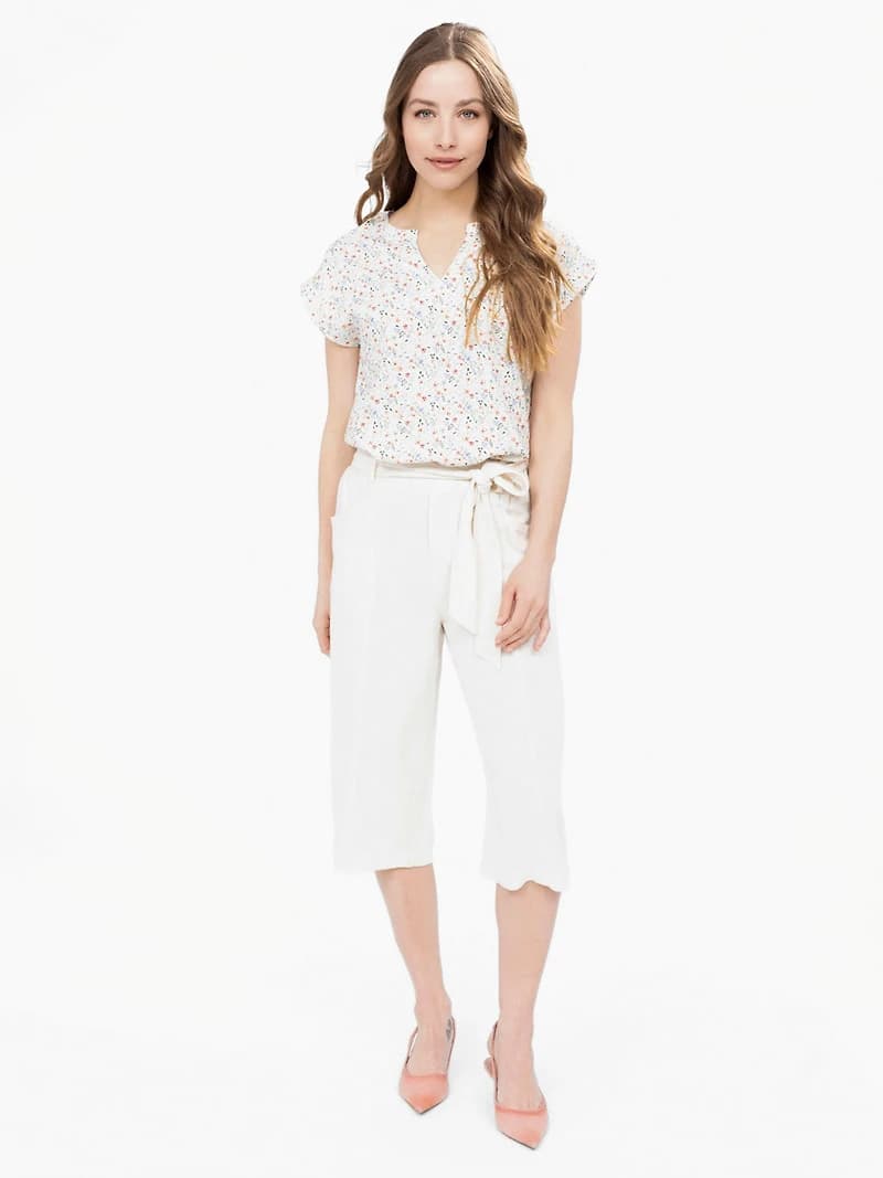 Capri avec ceinture à nouer