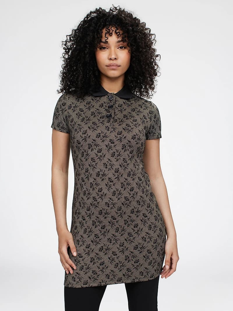 Robe courte ligne A en tricot