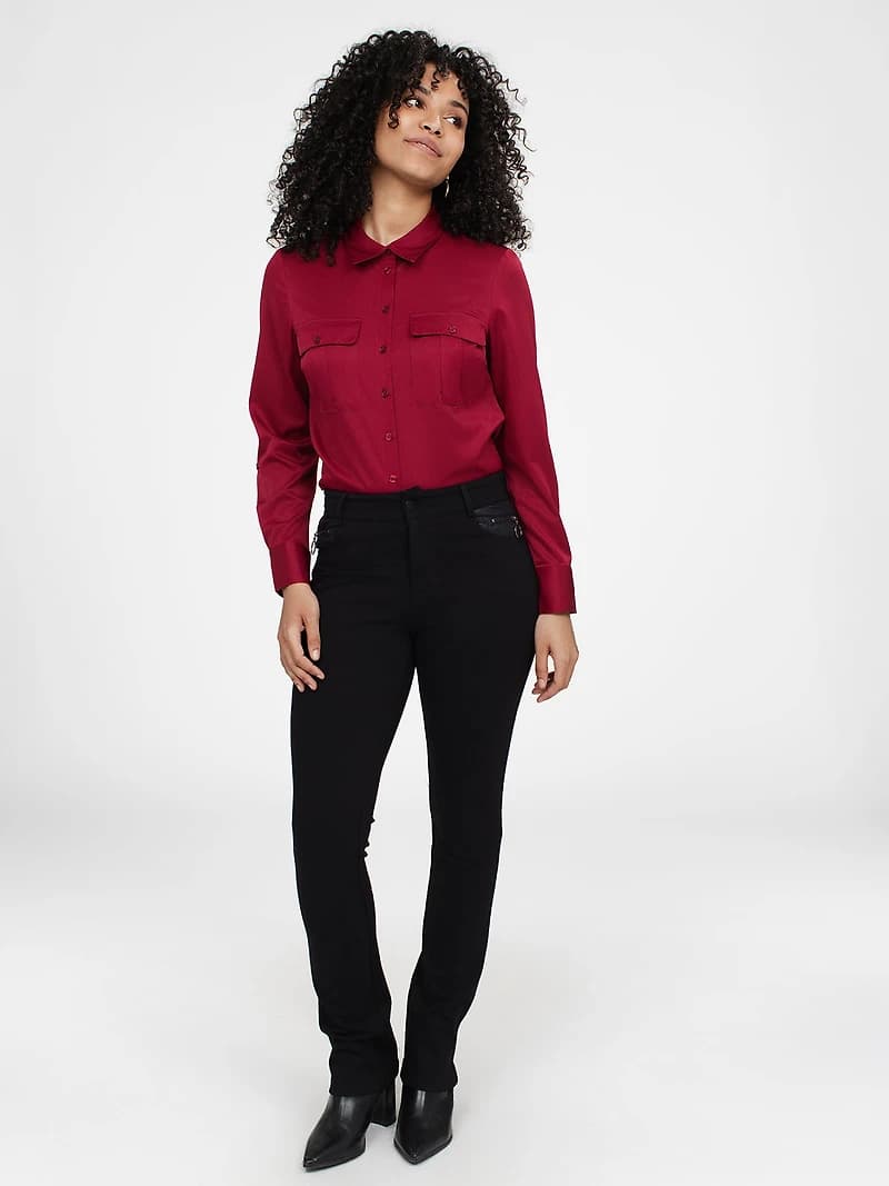 Pantalon semi ajusté
