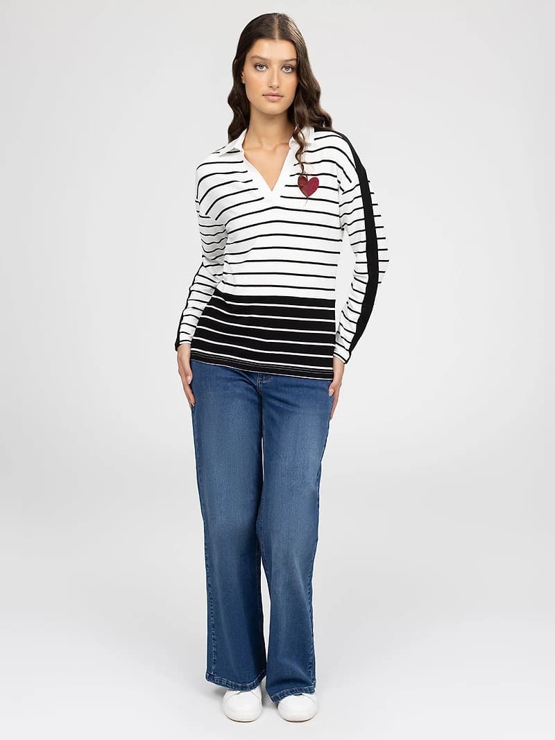 Long-sleeve loose fit t-shirt