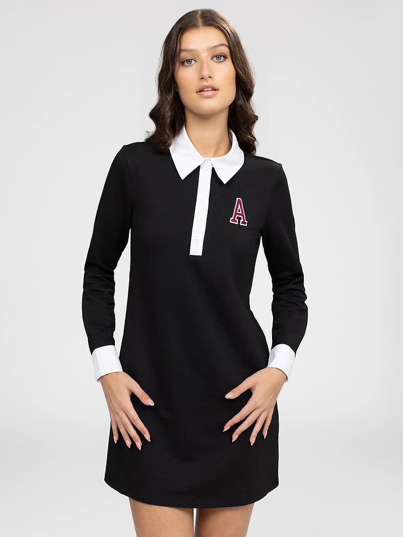 Short flared knit dress