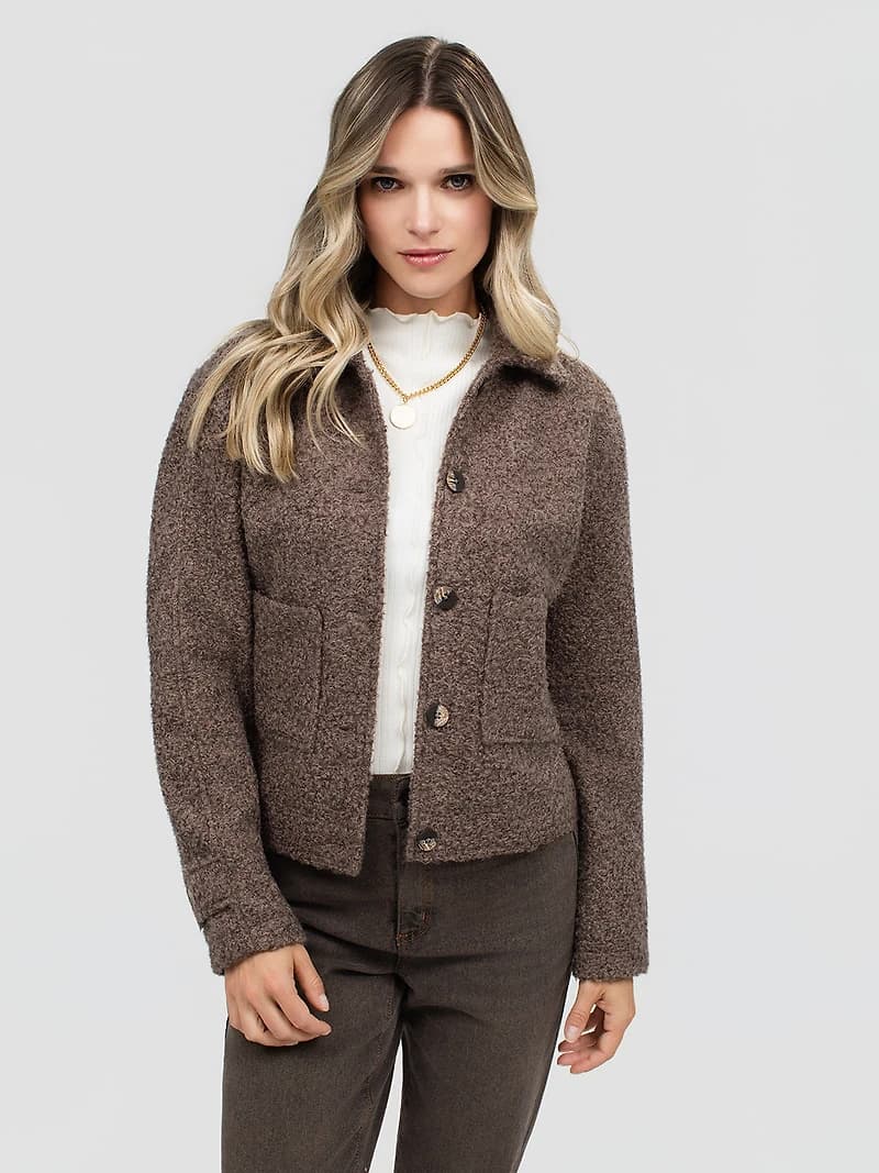 Long-sleeve knit vest