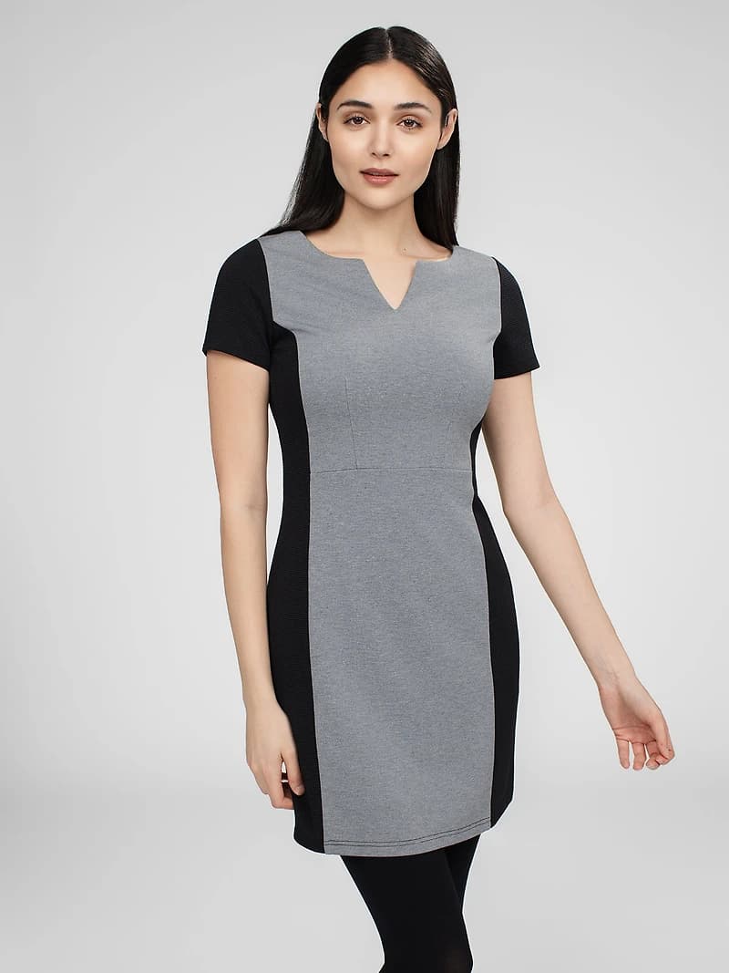 Robe midi ligne A en tricot