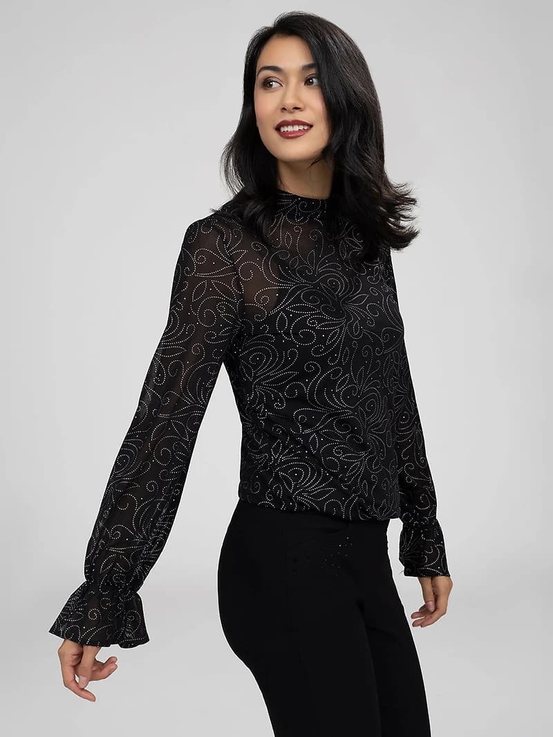 Long-sleeve loose fit t-shirt
