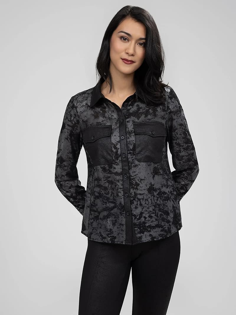 Blouse à manches longues avec boutons