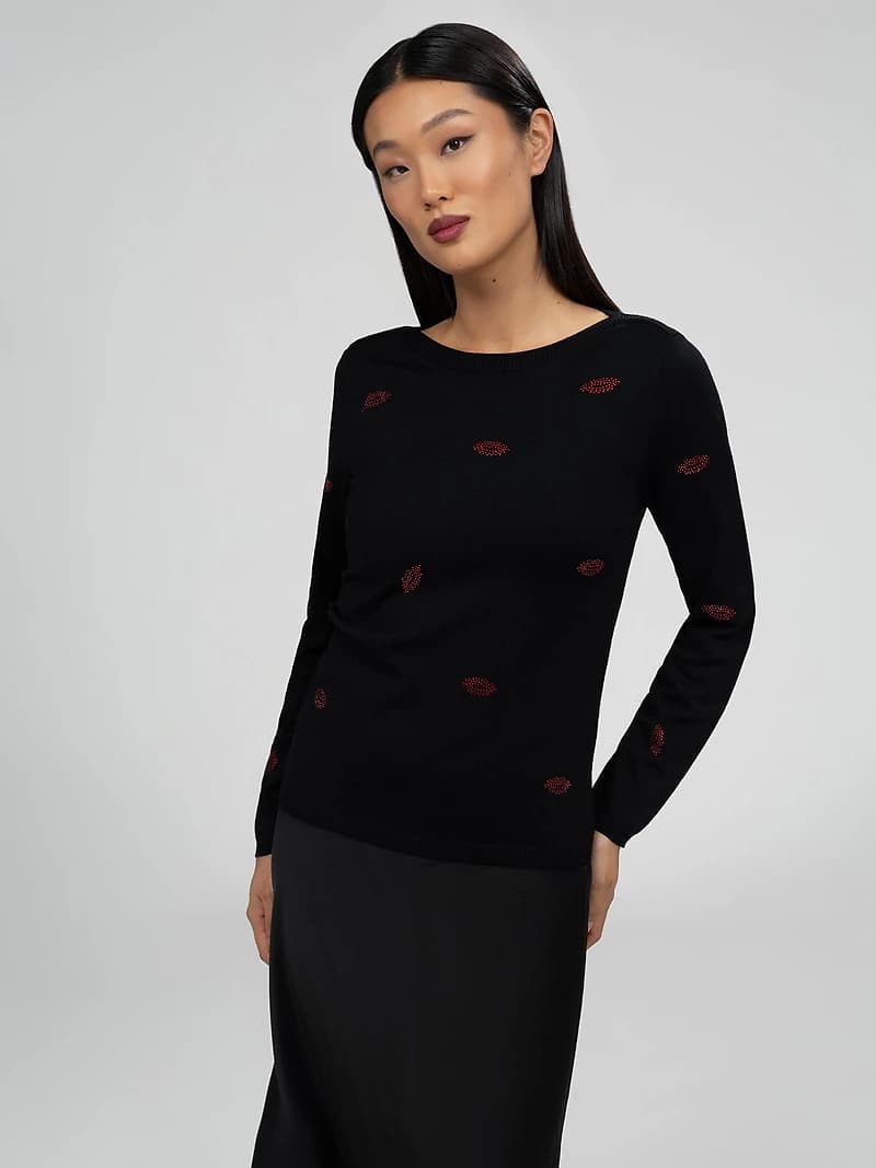Long-sleeve pullover sweater