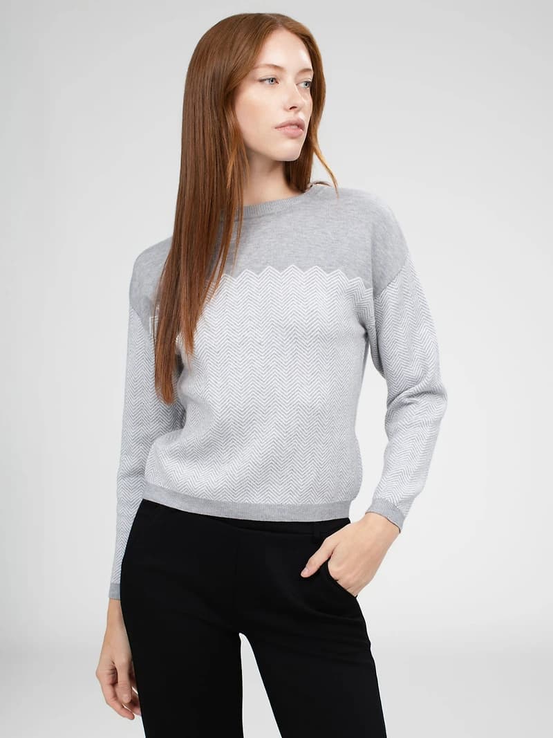 Long-sleeve pullover sweater