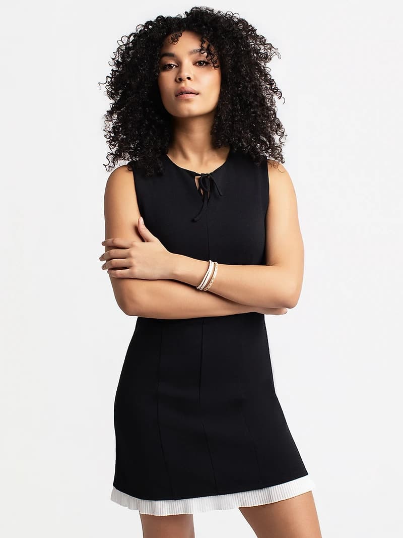 Robe midi ligne A en tricot