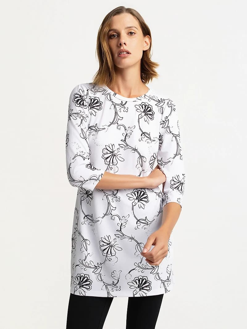 3/4-sleeve tunic