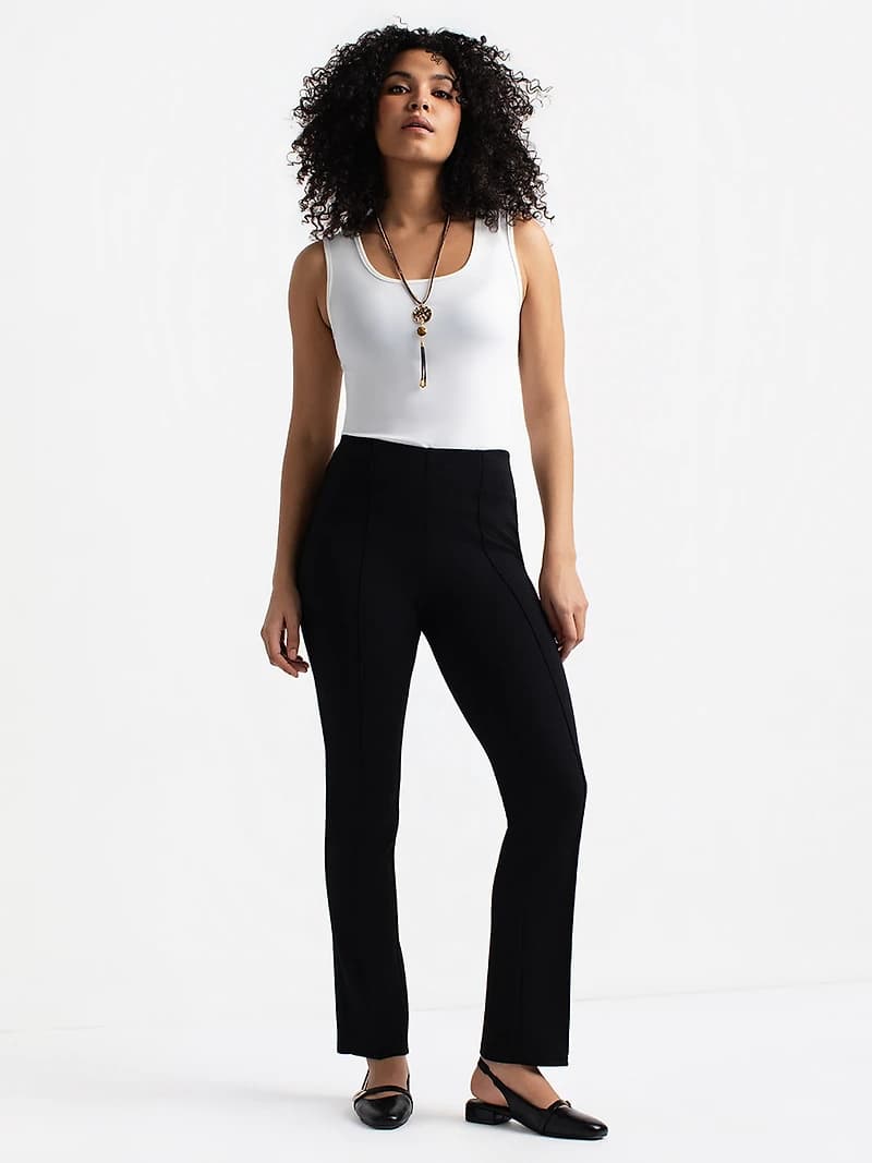 Pantalon droit à enfiler