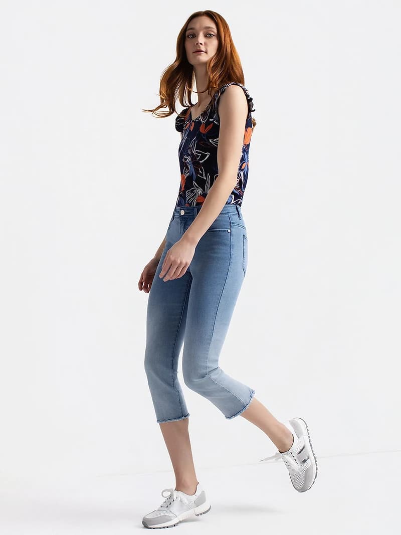 Fitted 7/8 gradient jeans
