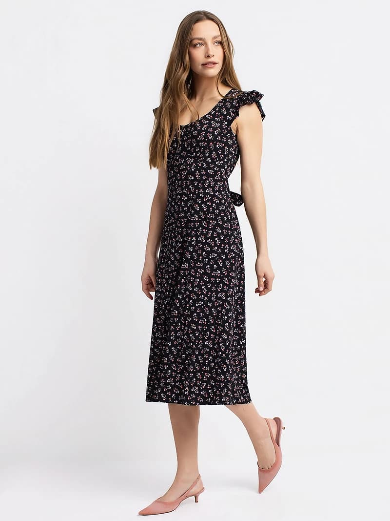 Robe midi en tricot