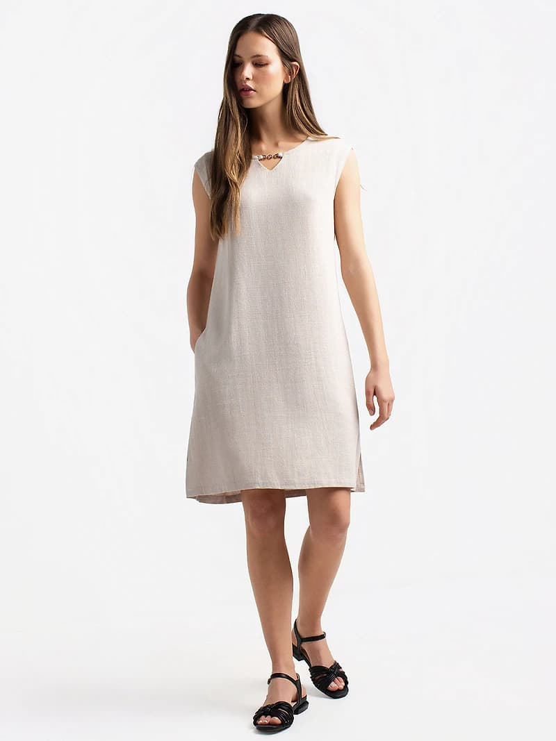 Straight midi dress