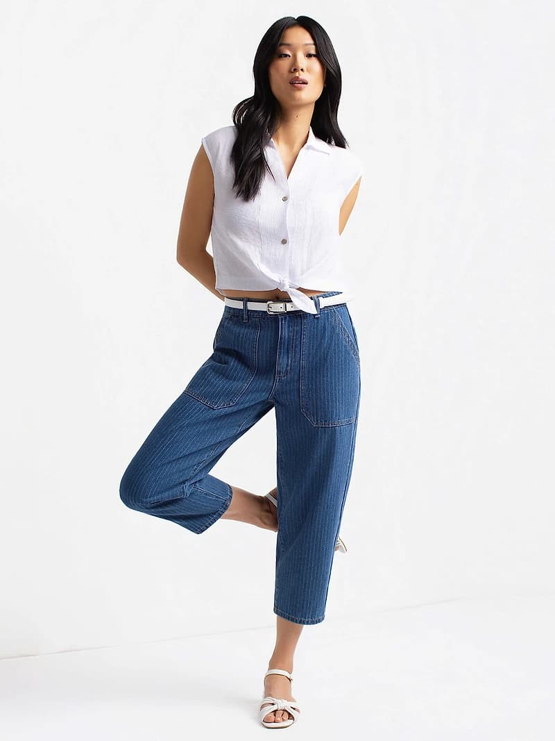 7/8 denim pants