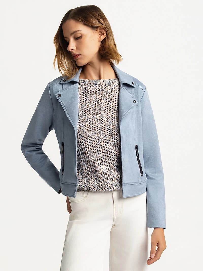 Veste en tricot à manches longues
