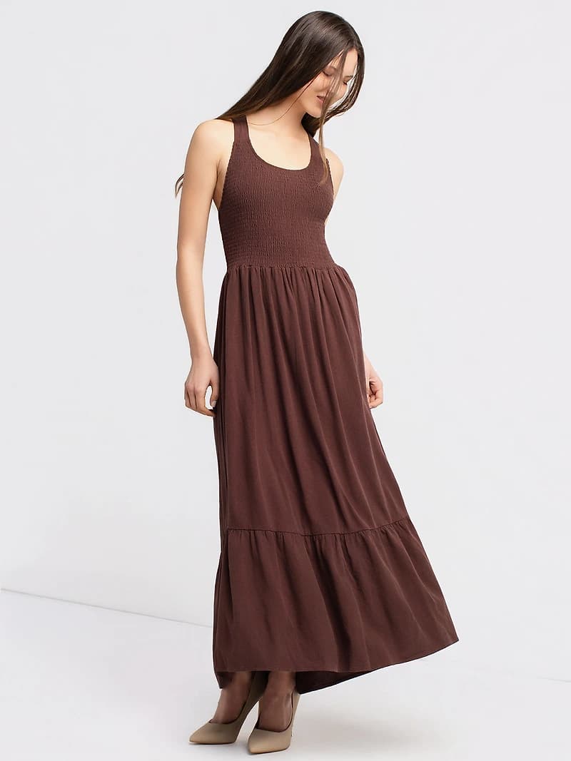 Flared maxi dress