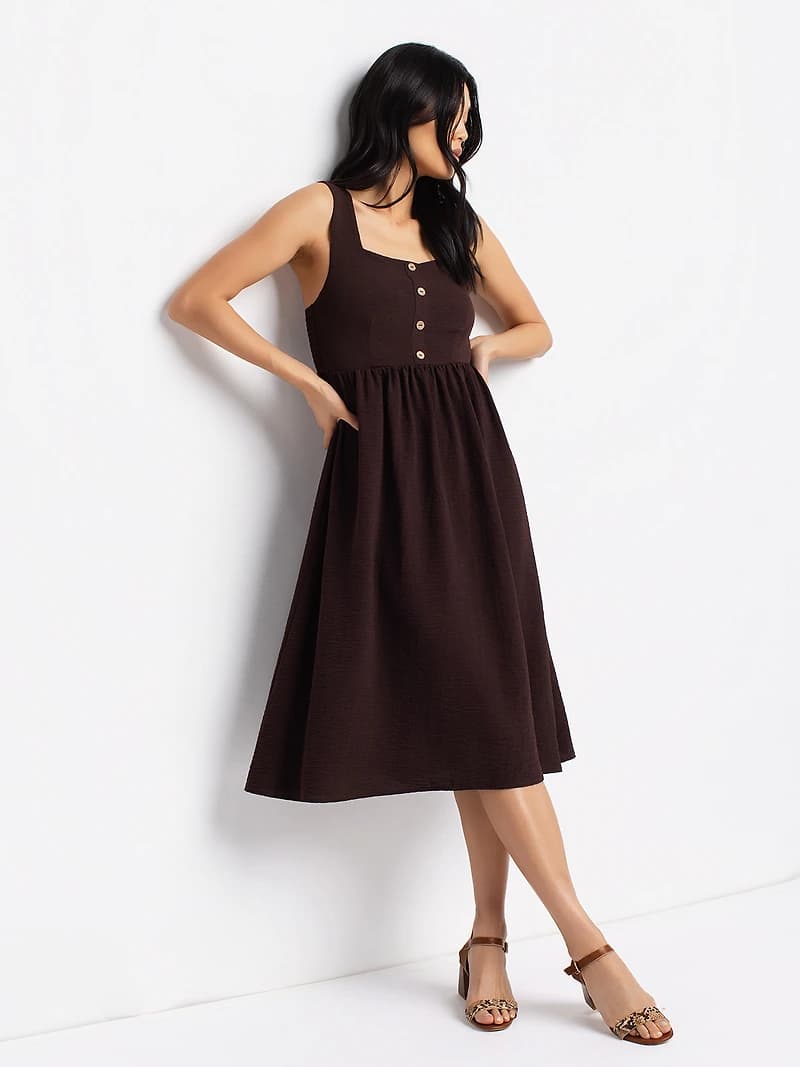 Long A-line dress