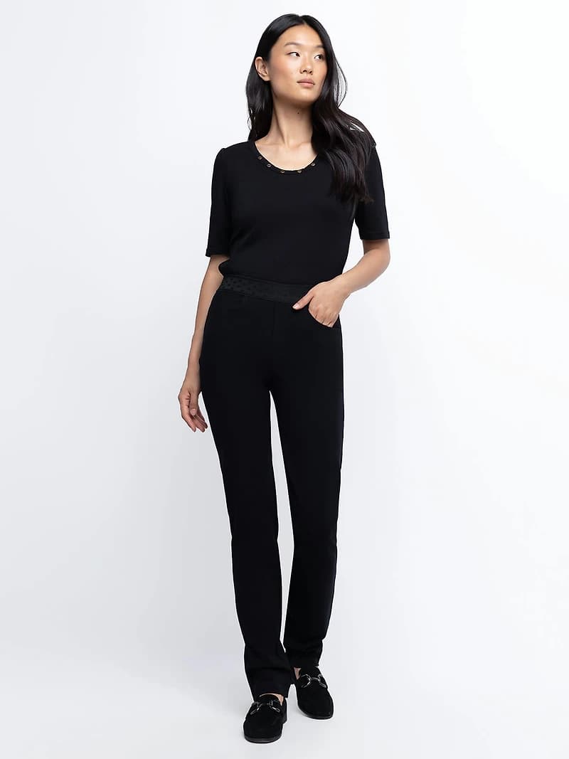 Straight-leg pull-on pants