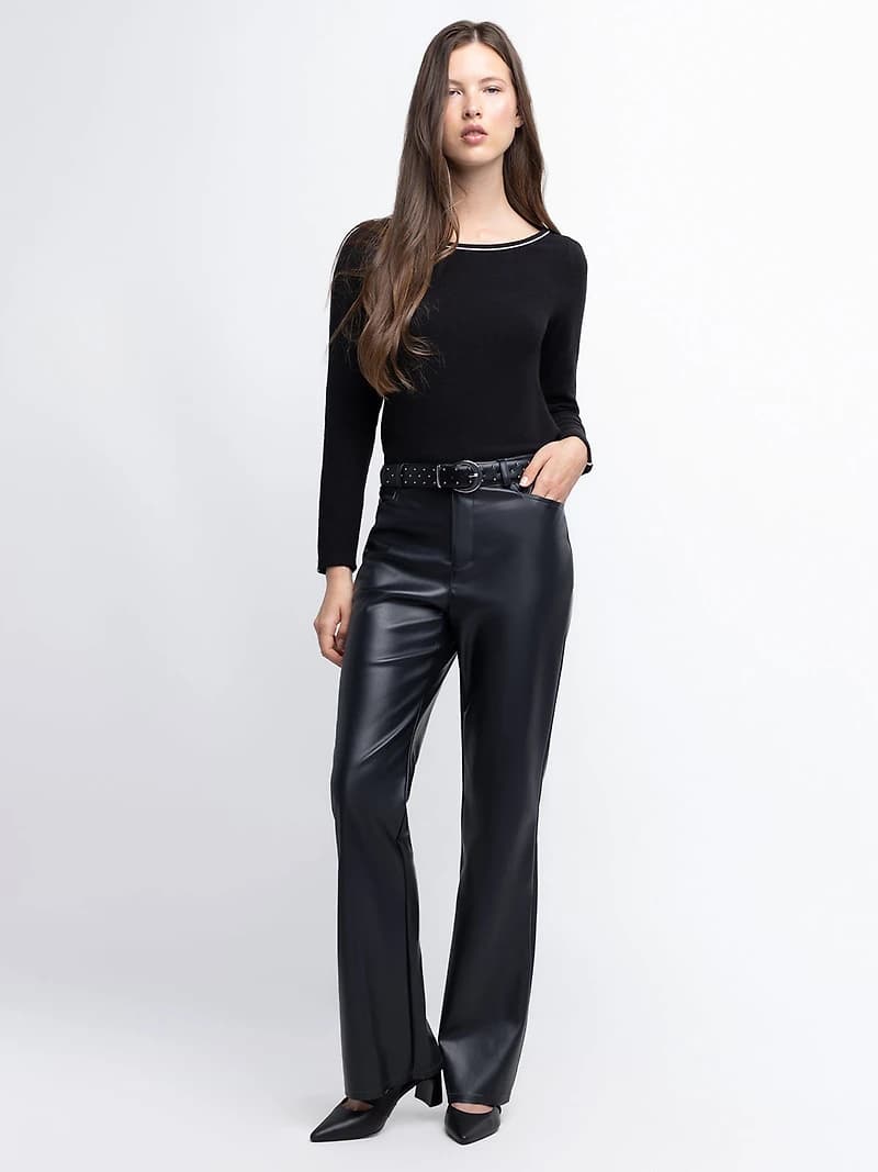 Pantalon évasé décontracté