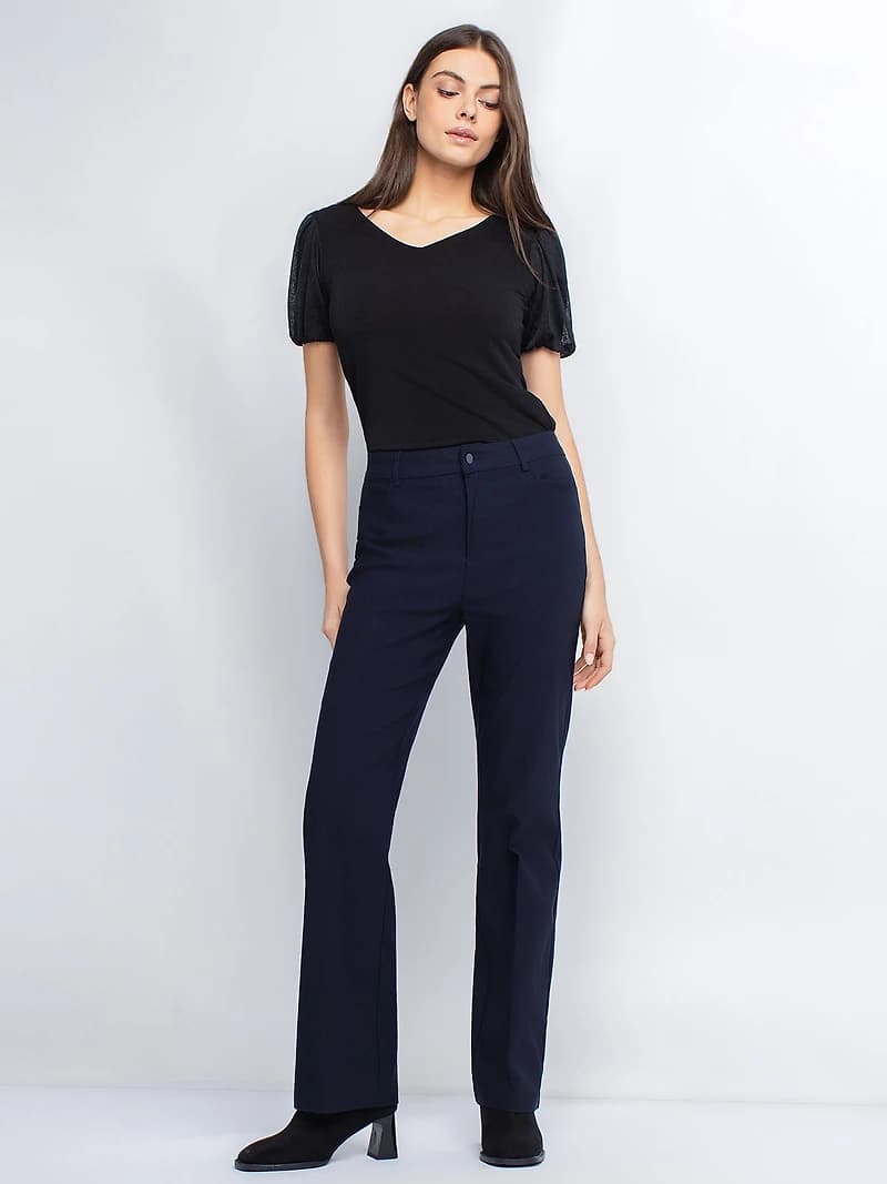Pantalon droit décontracté