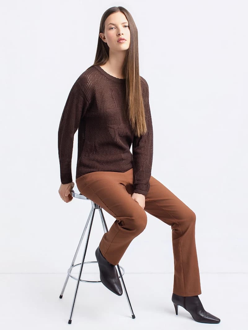 Loose long-sleeve sweater
