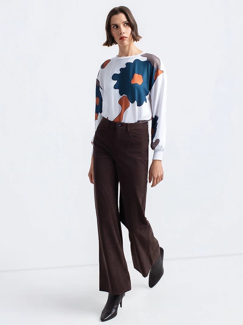 Casual wide-leg pants