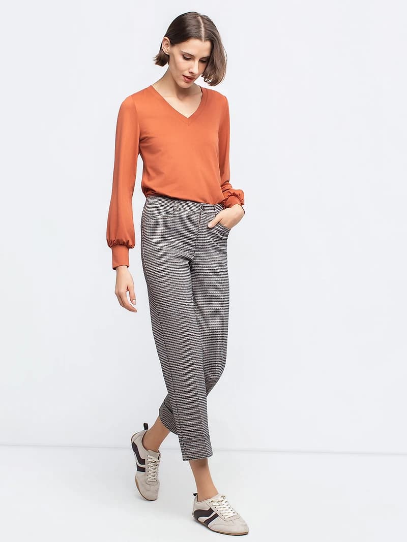 Pantalon droit semi-ajusté